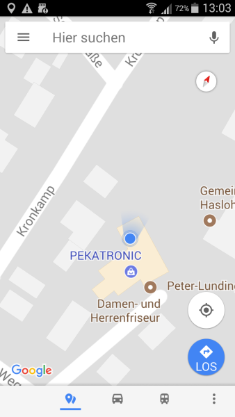 Beispiel einer Ortung